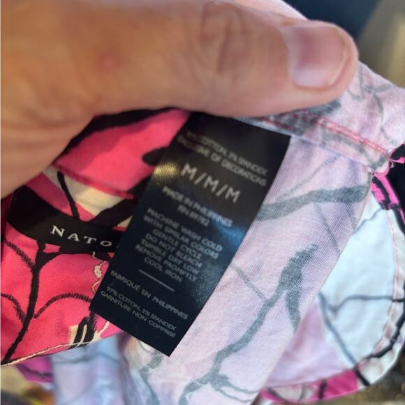 Natori Pink and White Floral Shirt - Picture 6 of 6